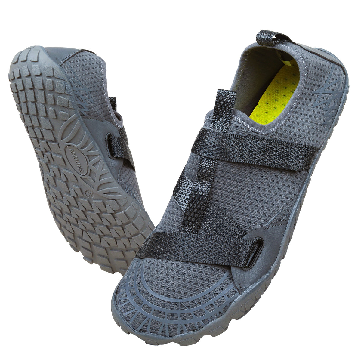 ANDUNE Men’s Barefoot & Minimalist Cross Training Shoes – Ultra Light Grey Wrap