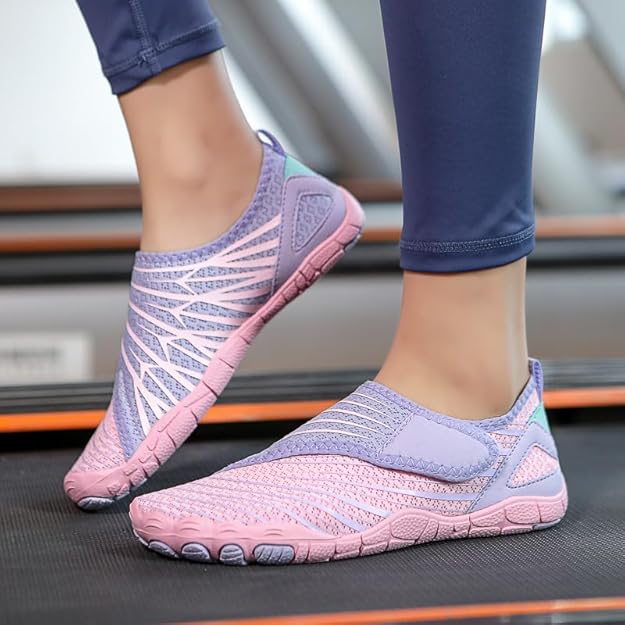 ANDUNE Women’s Barefoot & Minimalist Cross Training Shoes – Ultra Light Pink Bolts