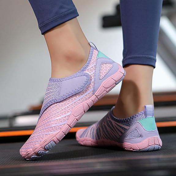 ANDUNE Women’s Barefoot & Minimalist Cross Training Shoes – Ultra Light Pink Bolts