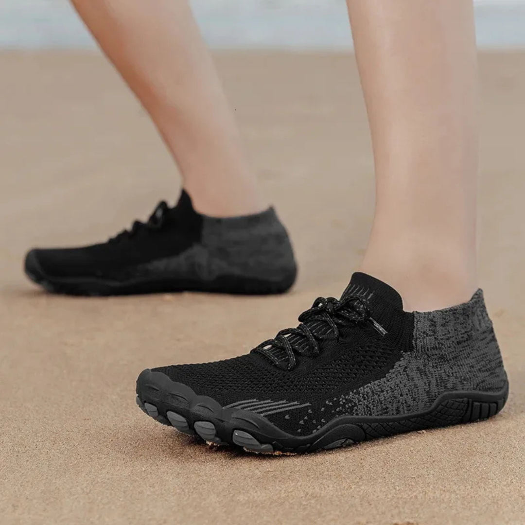 ANDUNE Men’s Barefoot & Minimalist Cross Training Shoes – All Terrain Black Pace