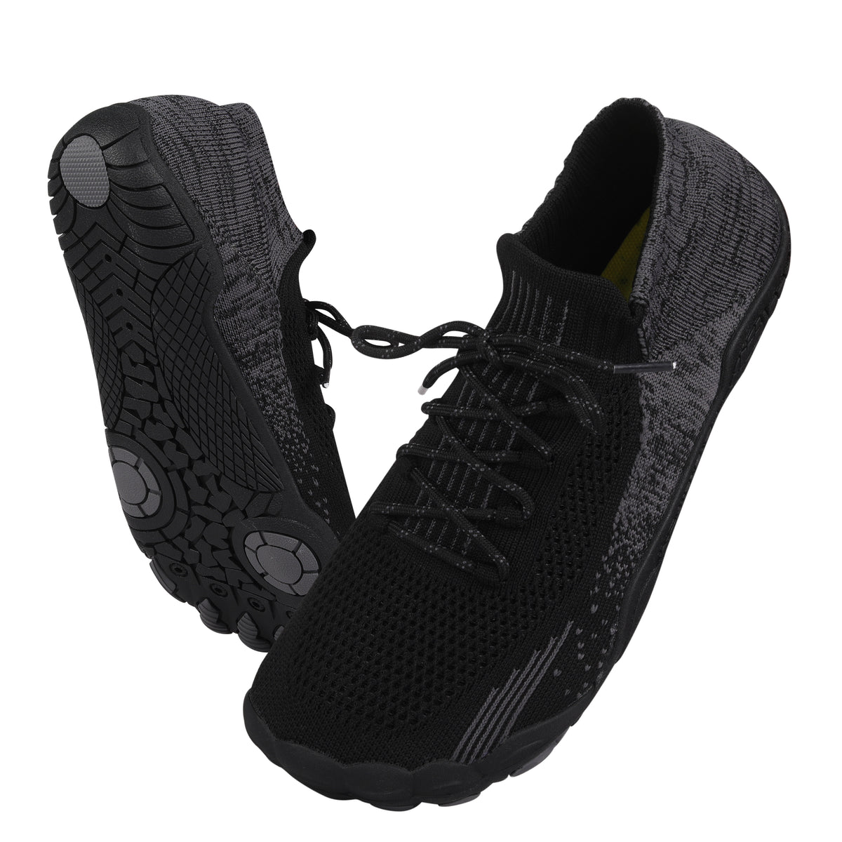 ANDUNE Men’s Barefoot & Minimalist Cross Training Shoes – All Terrain Black Pace