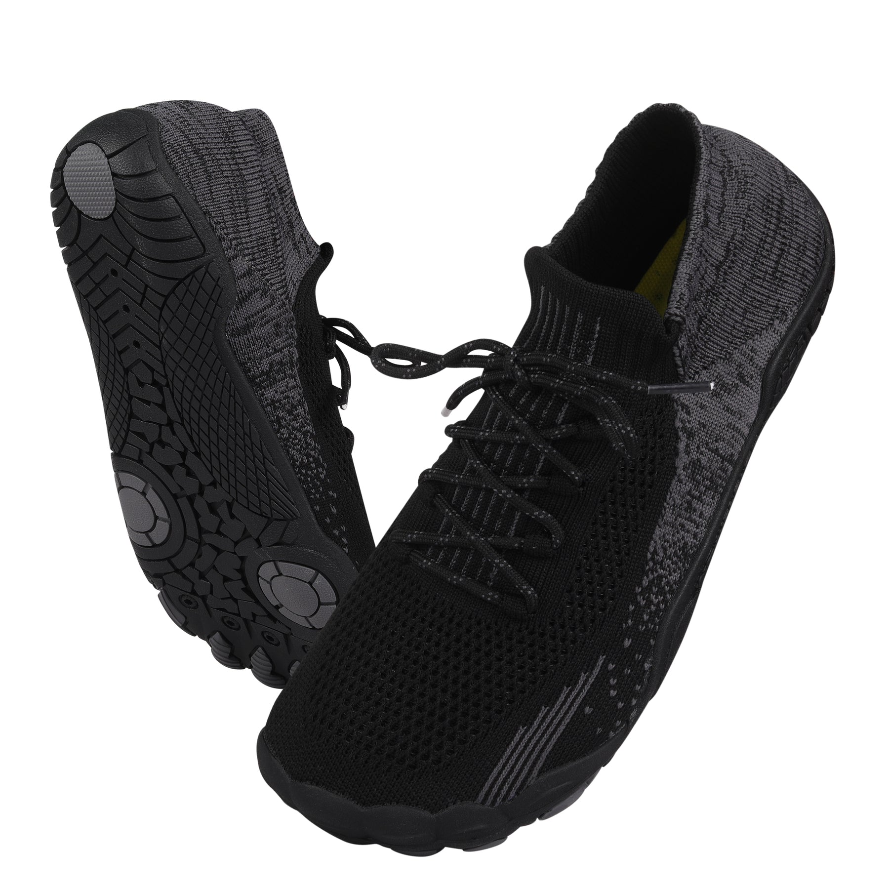 ANDUNE Men’s Barefoot & Minimalist Cross Training Shoes – All Terrain Black Pace