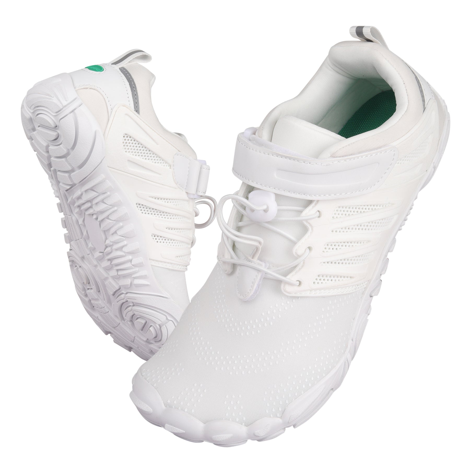 ANDUNE Men’s Barefoot & Minimalist Cross Training Shoes – All Terrain White Dash