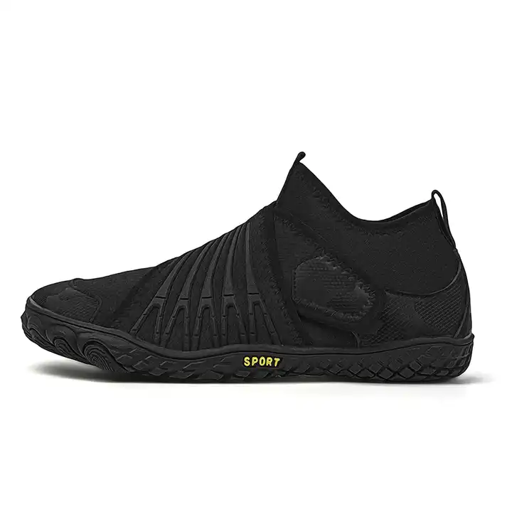 ANDUNE Men’s Barefoot & Minimalist Cross Training Shoes – Natural Wrap Carbon Black