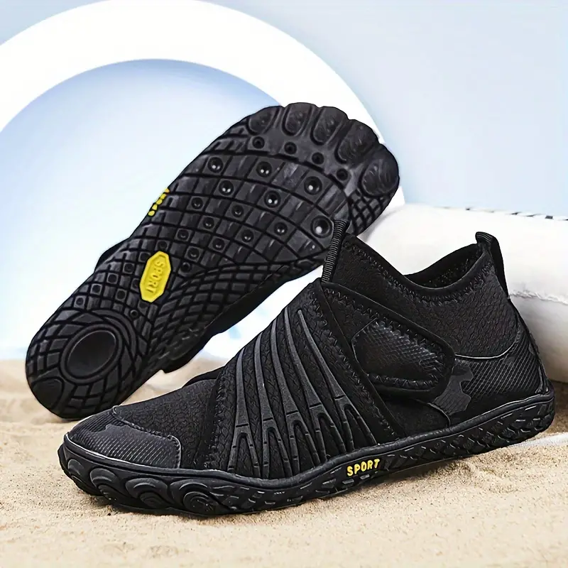 ANDUNE Men’s Barefoot & Minimalist Cross Training Shoes – Natural Wrap Carbon Black