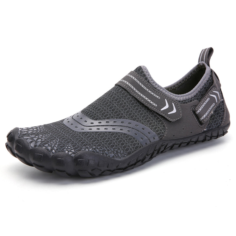 ANDUNE Men’s Barefoot Minimalist Cross Training Shoes – Ultra Light Grey Bolts