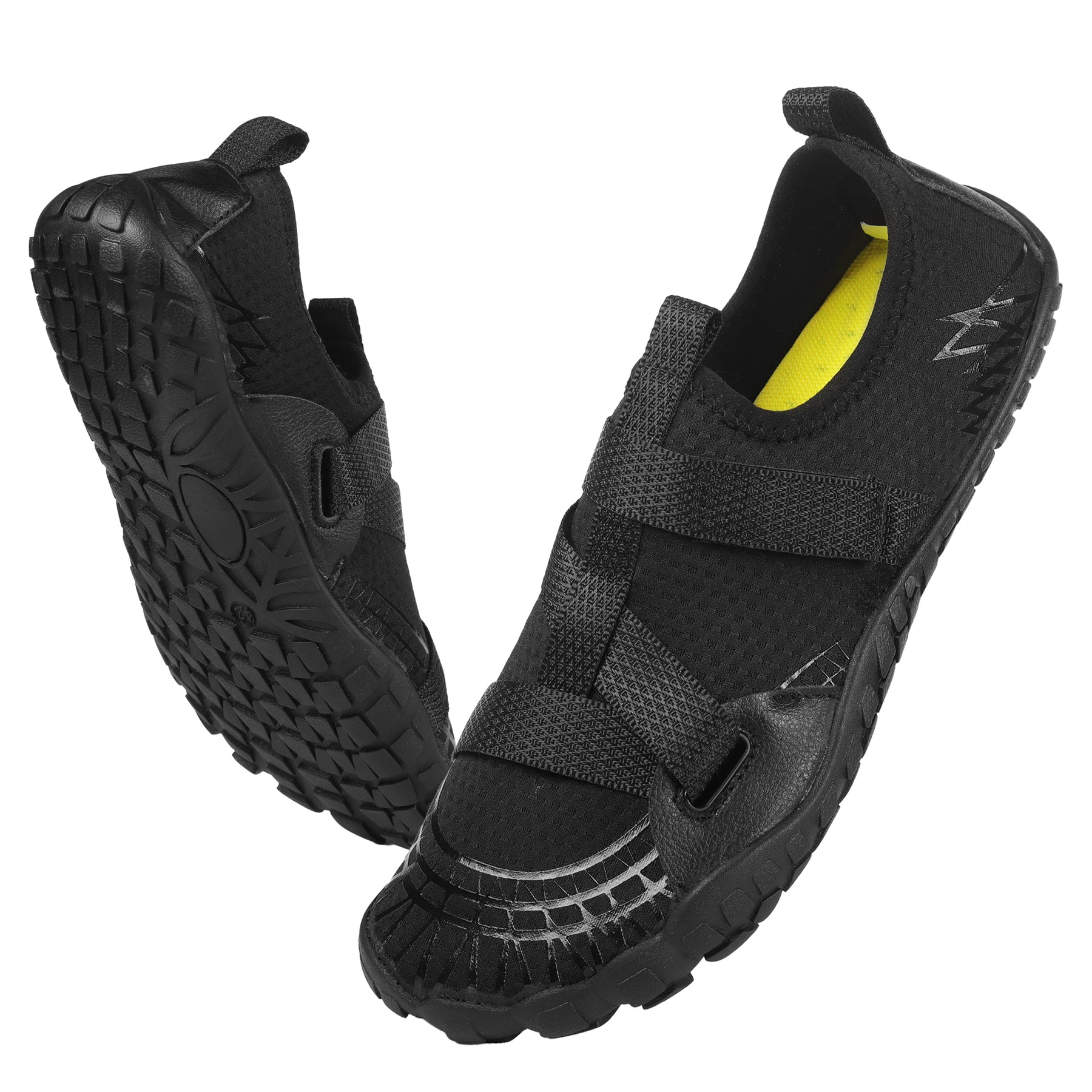 ANDUNE Men’s Barefoot & Minimalist Cross Training Shoes – Ultra Light Black Wrap