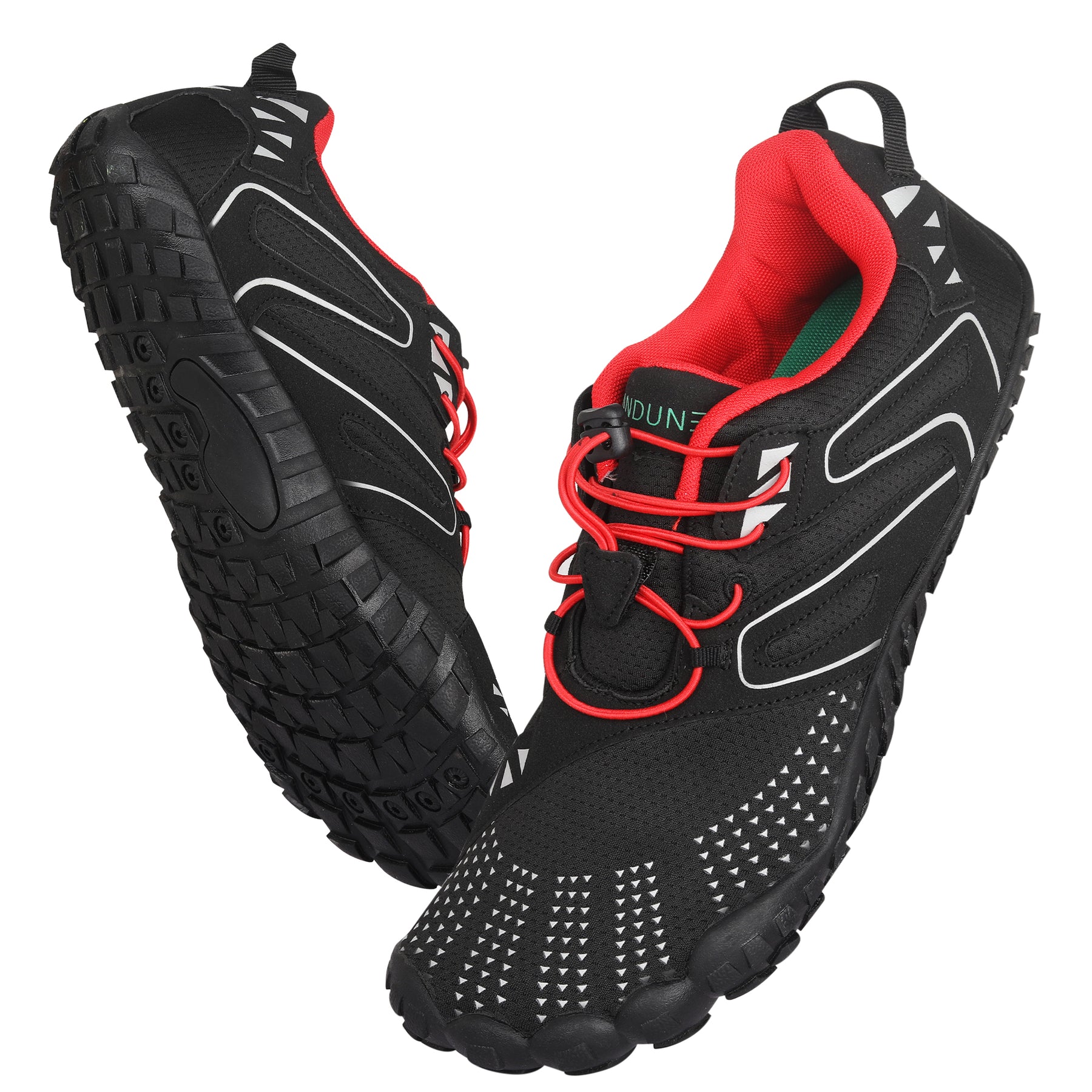 ANDUNE Men’s Barefoot & Minimalist Cross Training Shoes – All Terrain Red Dash