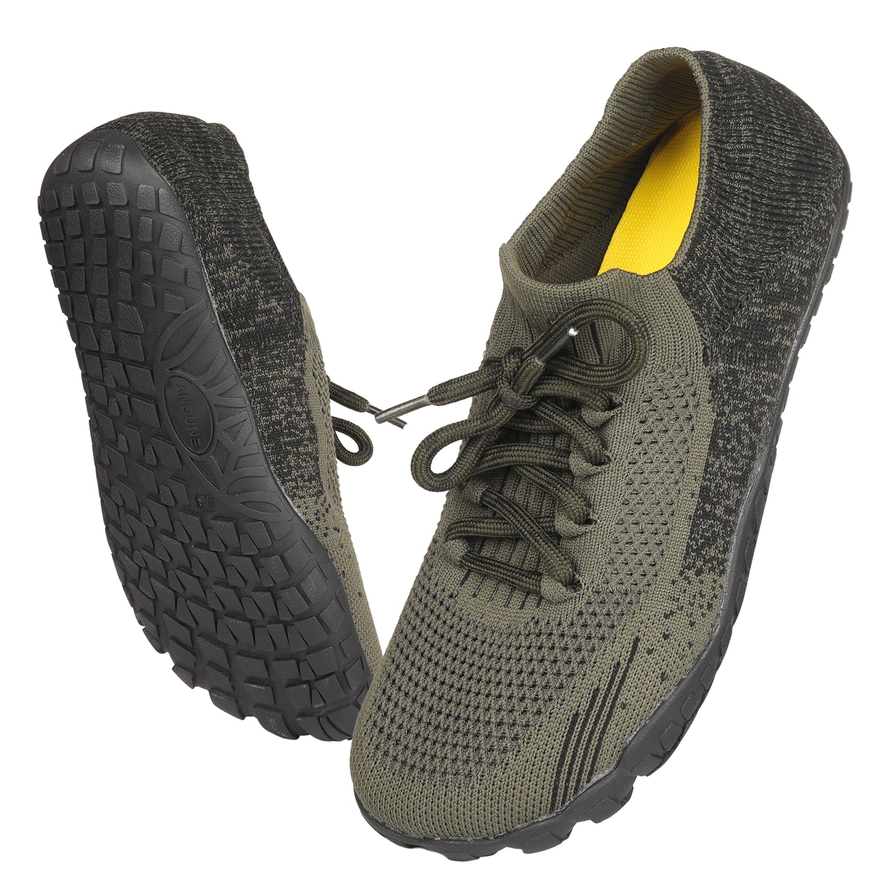 ANDUNE Men’s Barefoot & Minimalist Cross Training Shoes – All Terrain Olive Pace