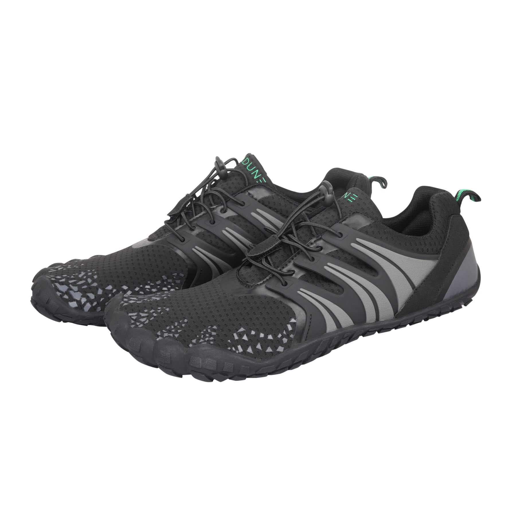 ANDUNE Men’s Barefoot & Minimalist Cross Training Shoes – All Terrain Black Dash