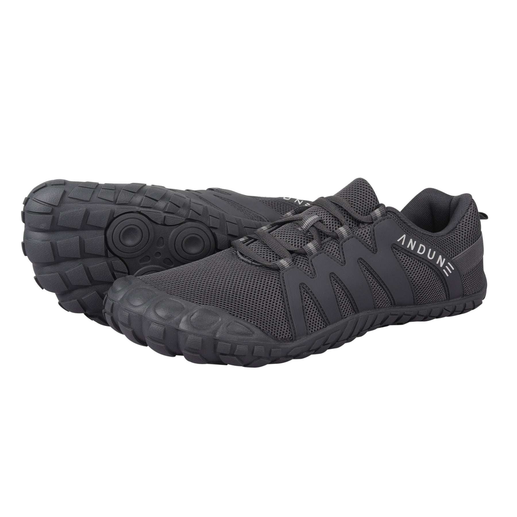ANDUNE Men’s Barefoot & Minimalist Cross Training Shoes – All Terrain Grey Dash