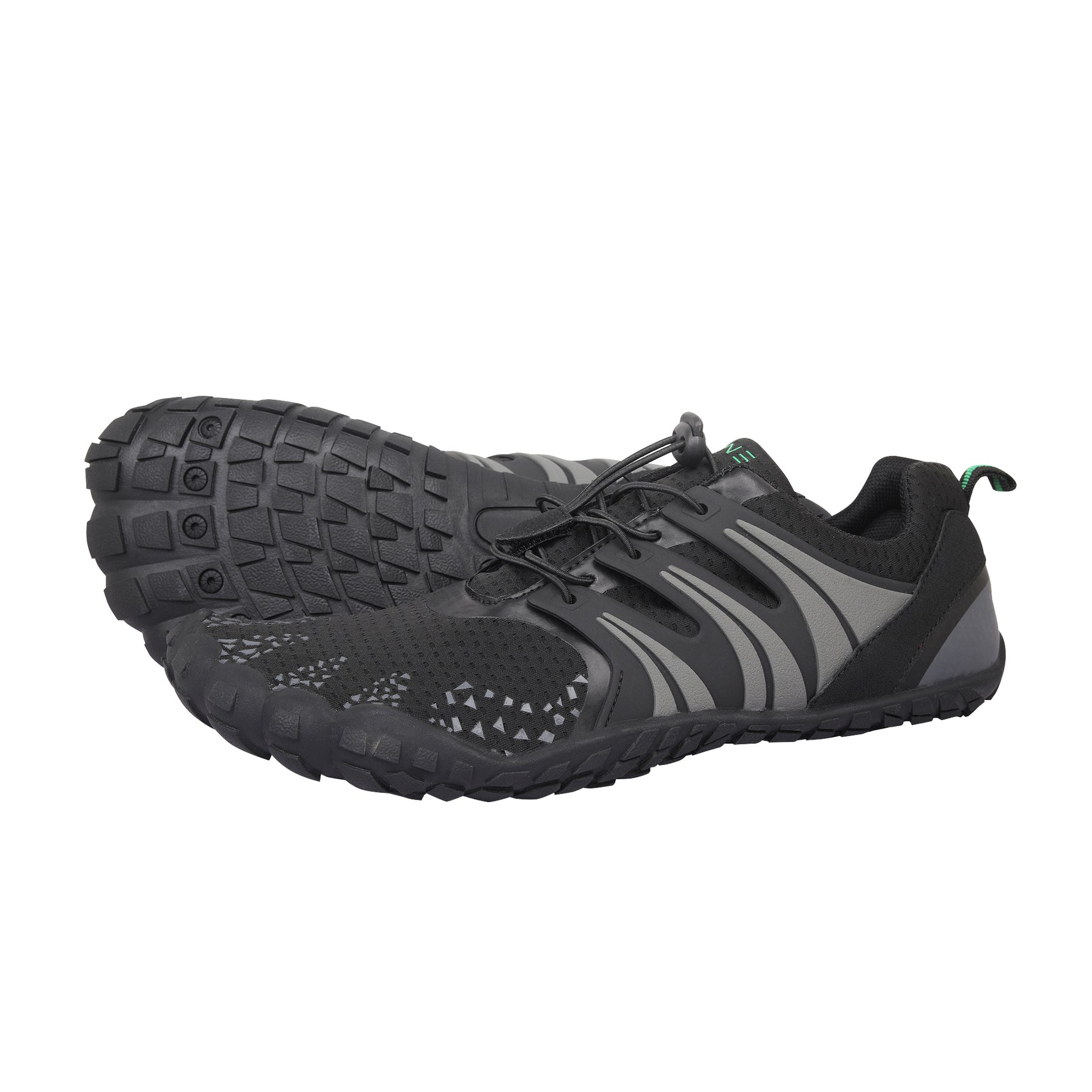 ANDUNE Men’s Barefoot & Minimalist Cross Training Shoes – All Terrain Black Dash