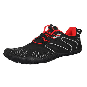 ANDUNE Men’s Barefoot & Minimalist Cross Training Shoes – All Terrain Red Dash