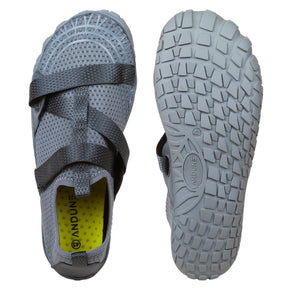 ANDUNE Men’s Barefoot & Minimalist Cross Training Shoes – Ultra Light Grey Wrap