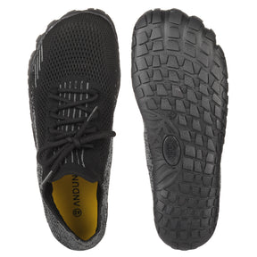 ANDUNE Men’s Barefoot & Minimalist Cross Training Shoes – All Terrain Black Pace