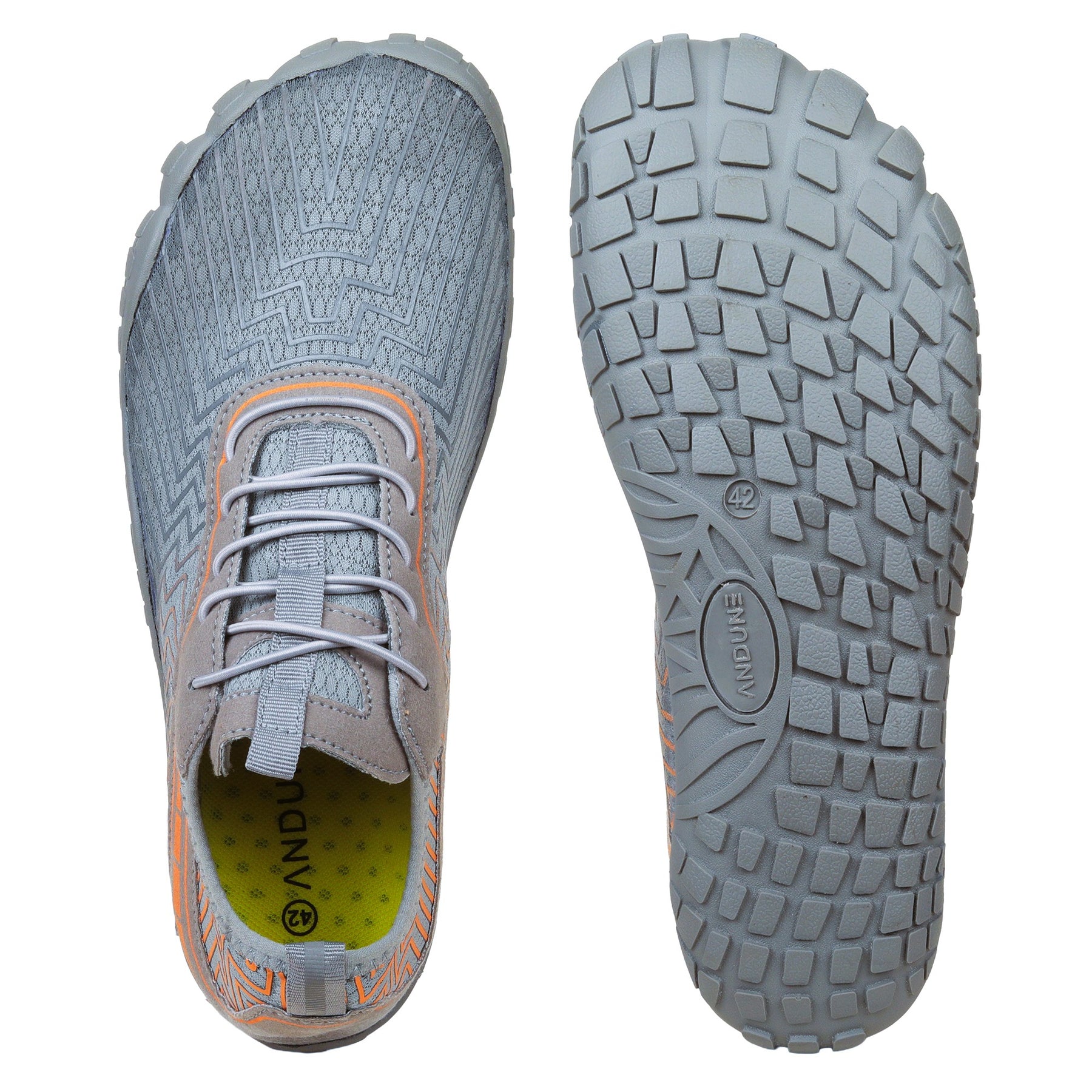 ANDUNE Men’s Barefoot & Minimalist Cross Training Shoes – Ultra Light Orange Blaze
