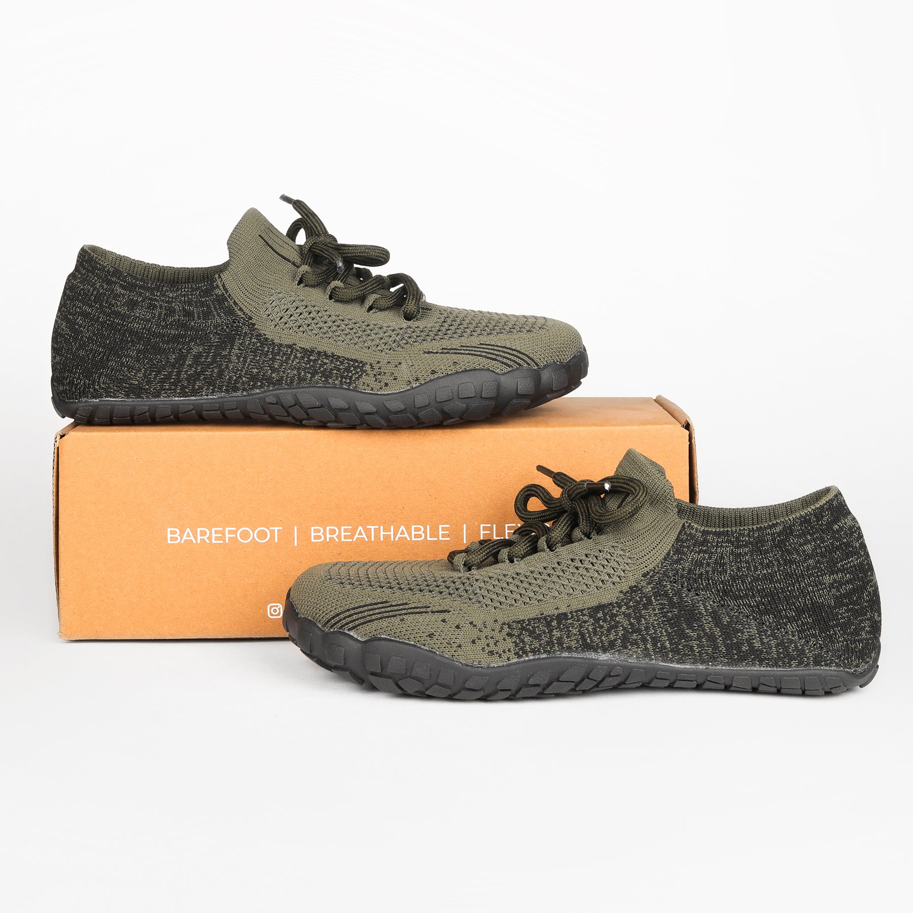 ANDUNE Men’s Barefoot & Minimalist Cross Training Shoes – All Terrain Olive Pace