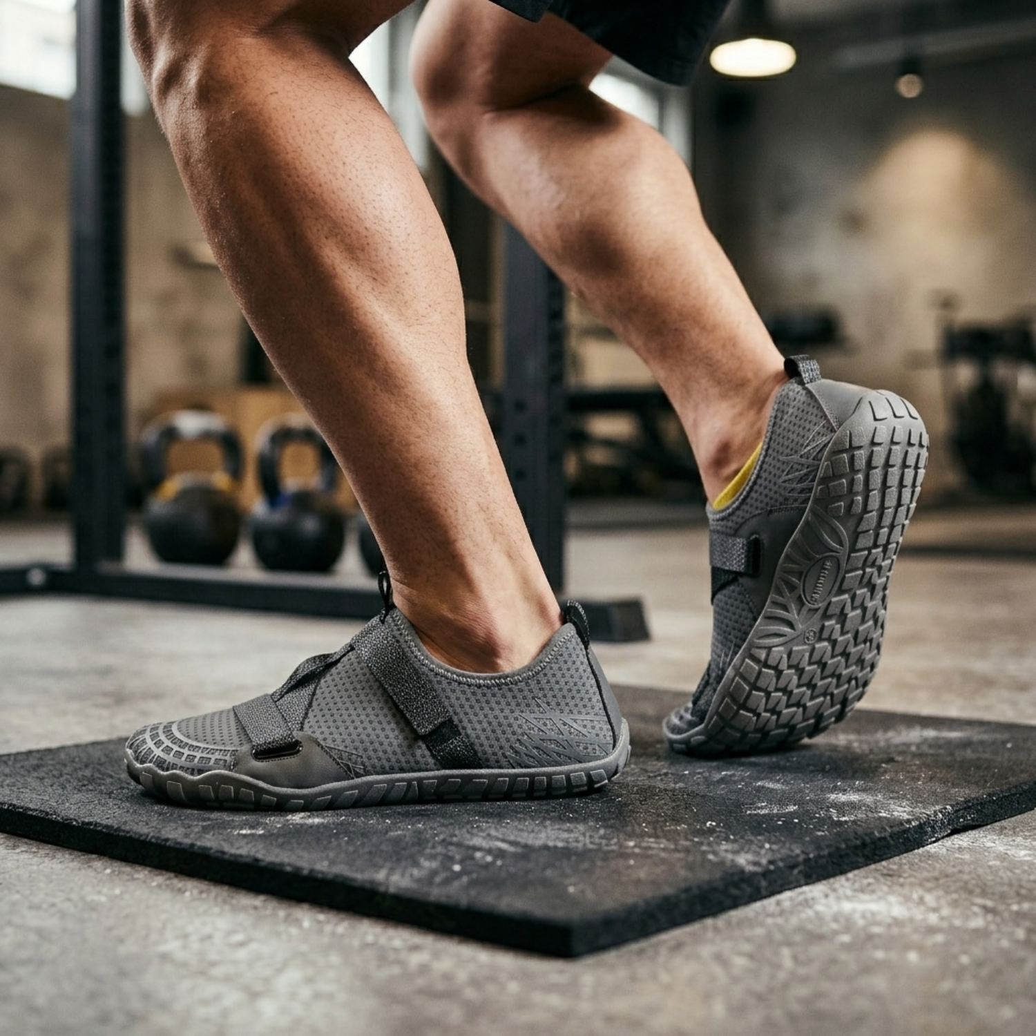 ANDUNE Men’s Barefoot & Minimalist Cross Training Shoes – Ultra Light Grey Wrap