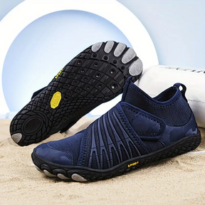 ANDUNE Men’s Barefoot & Minimalist Cross Training Shoes – Natural Wrap Ocean Blue