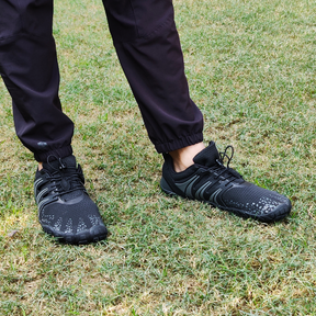 ANDUNE Men’s Barefoot & Minimalist Cross Training Shoes – All Terrain Black Dash